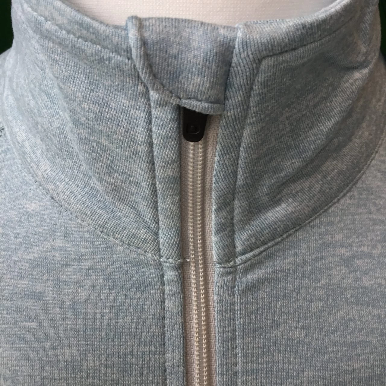 Mens Dunning Heathered Quarter Zip Long Sleeved Golf Top- Small 40-42″ 4 Mens Dunning Heathered Quarter Zip Long Sleeved Golf Top- Small 40-42″ - Image 2