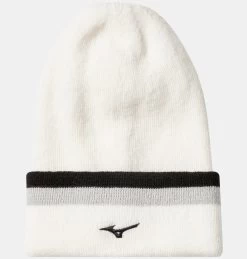 Mizuno 2021 Breath Thermo Knit Golf Beanie Hat – White