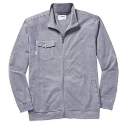 Mens Linksoul Cotton-Poly Full-Zip Sweatshirt – Large – 46″ Chest