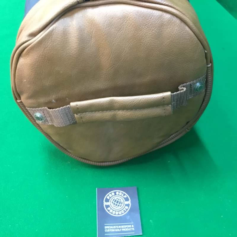 Retro Vintage Golf Sunday Pencil Carry Bag, Travel Cover & Luggage Case – 3 Piece Set – Navy And Tan 11 Retro Vintage Golf Sunday Pencil Carry Bag, Travel Cover & Luggage Case – 3 Piece Set – Navy And Tan - Image 9