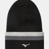 Mizuno 2021 Breath Thermo Knit Golf Beanie Hat – Black