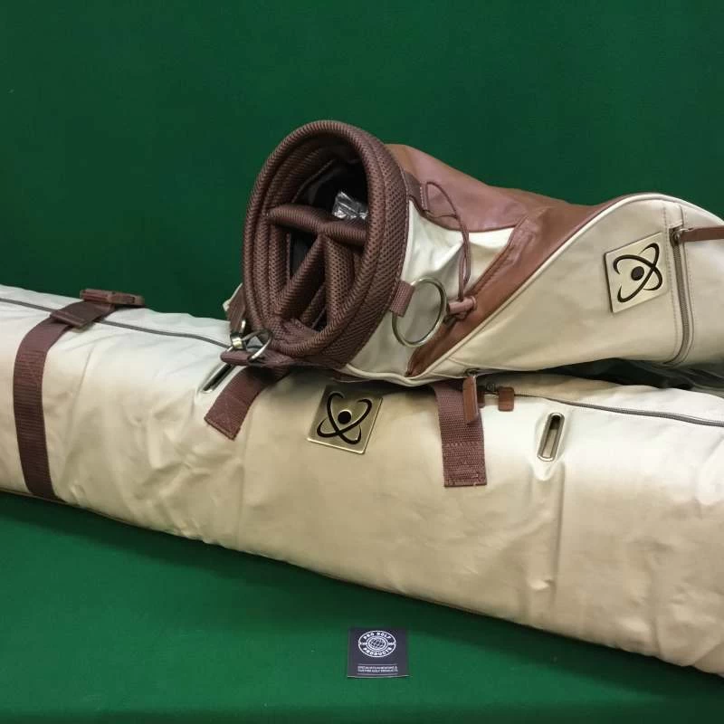 Retro Style Sunday Pencil Carry Bag, Travel Cover & Luggage Bag – 3 Piece Set – Beige And Tan 5 Retro Style Sunday Pencil Carry Bag, Travel Cover & Luggage Bag – 3 Piece Set – Beige And Tan - Image 3