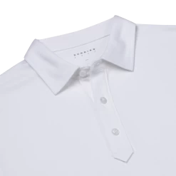 Dunning Golf Jacquard Polo Shirt – Small 40-42″ Chest – White -Golf Essentials Shop D7F20K463 7 WHT DETAIL