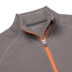 Dunning Golf Polartec Wind Pro Full Zip Fleece – 40-42″ Chest – Charcoal / Vigor -Golf Essentials Shop D7F20K978 7 CHVG DETAIL