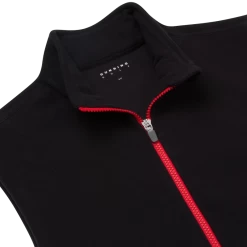 Dunning Polartec Wind Pro Fleece Vest – Small 40-42″ Chest – Black / Red -Golf Essentials Shop D7F20V952 7 BKRD DETAIL