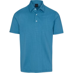 Dunning Golf Farley Jacquard Polo Shirt – Small 40-42″ Chest – Opal/Cayman