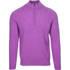 Dunning 1/4 Zip Golf Pullover – Size Small 40-42″ Chest – Wisteria Heather