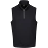 Dunning 1/4 Zip Golf Vest- Size Small 40-42″ Chest – Black/Charcoal -Golf Essentials Shop D7S20V951 BLKCHAR 1