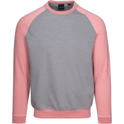 Dunning Golf Olham Colorblocked Crewneck – 40-42″ Chest – Milano Heather