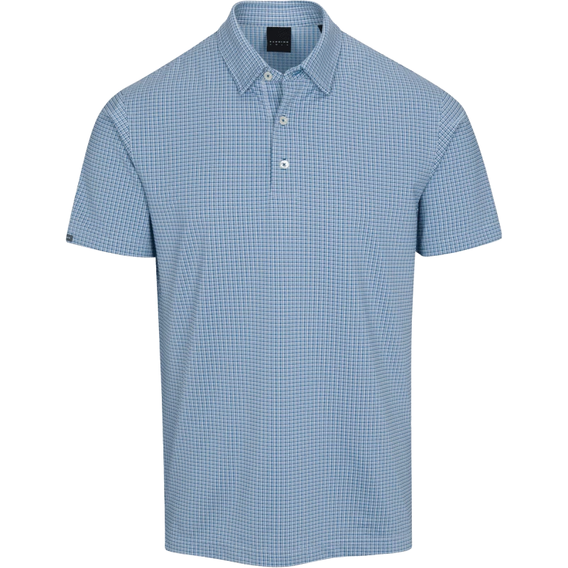 DUNNING BENFORD JACQUARD POLO 40-42″ Chest- Seaport/wht 3 DUNNING BENFORD JACQUARD POLO 40-42″ Chest- Seaport/wht