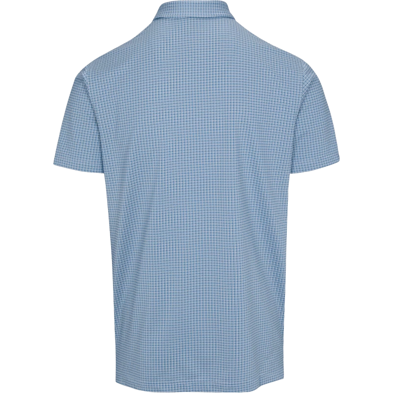 DUNNING BENFORD JACQUARD POLO 40-42″ Chest- Seaport/wht 4 DUNNING BENFORD JACQUARD POLO 40-42″ Chest- Seaport/wht - Image 2