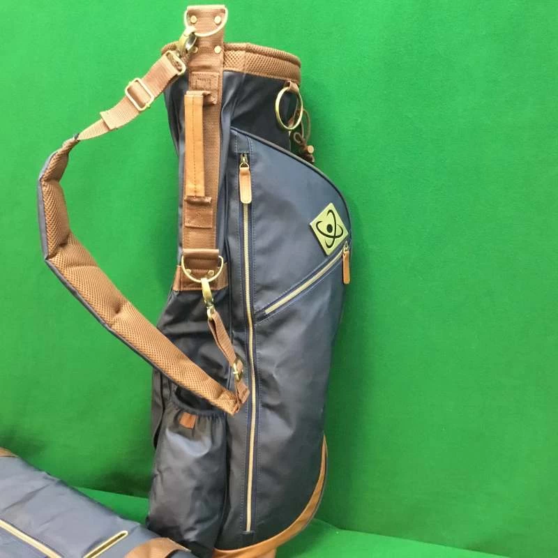 Retro Vintage Golf Sunday Pencil Carry Bag, Travel Cover & Luggage Case – 3 Piece Set – Navy And Tan 6 Retro Vintage Golf Sunday Pencil Carry Bag, Travel Cover & Luggage Case – 3 Piece Set – Navy And Tan - Image 4