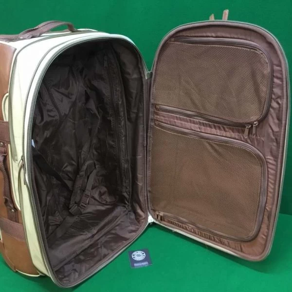 Retro Vintage Golf Sunday Pencil Carry Bag, Travel Cover & Luggage Case – 3 Piece Set – Navy And Tan 15 Retro Vintage Golf Sunday Pencil Carry Bag, Travel Cover & Luggage Case – 3 Piece Set – Navy And Tan - Image 13