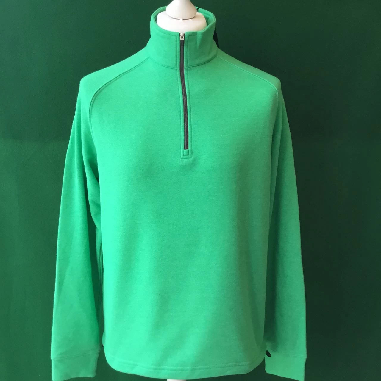 Mens Dunning Natural Hand Quarter Zip Long Sleeved Golf Sweatshirt- Small 40-42″ 3 Mens Dunning Natural Hand Quarter Zip Long Sleeved Golf Sweatshirt- Small 40-42″
