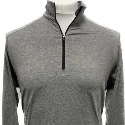 Dunning 1/4 Zip Golf Pullover – Size Small 40-42″ Chest – Mid Grey Heather