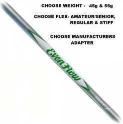 Project X Evenflow Green Driver Shaft – Choose Flex & Adapter