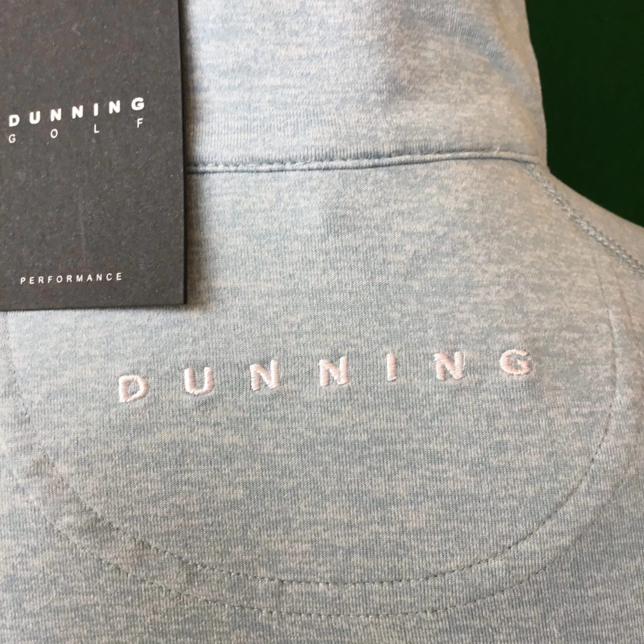 Mens Dunning Heathered Quarter Zip Long Sleeved Golf Top- Small 40-42″ 5 Mens Dunning Heathered Quarter Zip Long Sleeved Golf Top- Small 40-42″ - Image 3