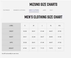 New 2021 Mizuno Golf Move Tech Quick Dry Shirt – Choose Colour & Size 17 New 2021 Mizuno Golf Move Tech Quick Dry Shirt – Choose Colour & Size -Golf Essentials Shop Mizuno Clothing Size Chart
