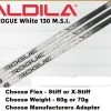 Aldila Rogue White 130MSI Driver Shaft – Choose Adapter -Golf Essentials Shop YIEZ1HFX8GII