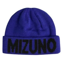 Mizuno Mens 2020 Breath Thermo Fold Up Logo Golf Beanie – Royal Blue