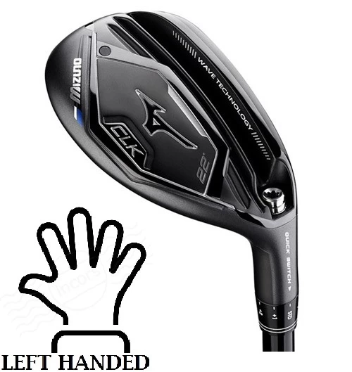 Left Handed Mizuno CLK Hybrid 22 Loft W/ Atmos Orange 7S Shaft 3 Left Handed Mizuno CLK Hybrid 22 Loft W/ Atmos Orange 7S Shaft