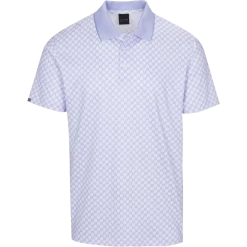 DUNNING LEAF PATTERN POLO 40-42″ Chest- WHT DEWBERRY