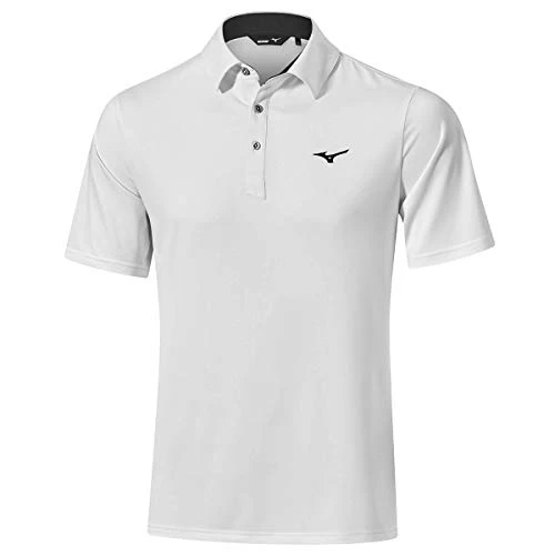 Mizuno Mens Quick Dry Performance White Golf Polo – Choose Size 3 Mizuno Mens Quick Dry Performance White Golf Polo – Choose Size