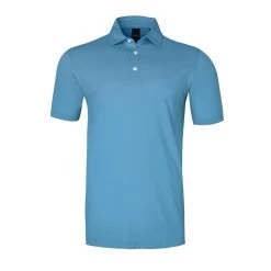 Mens Dunning Short Sleeved Blaine Pique Golf Polo Shirt- Small 40-42″