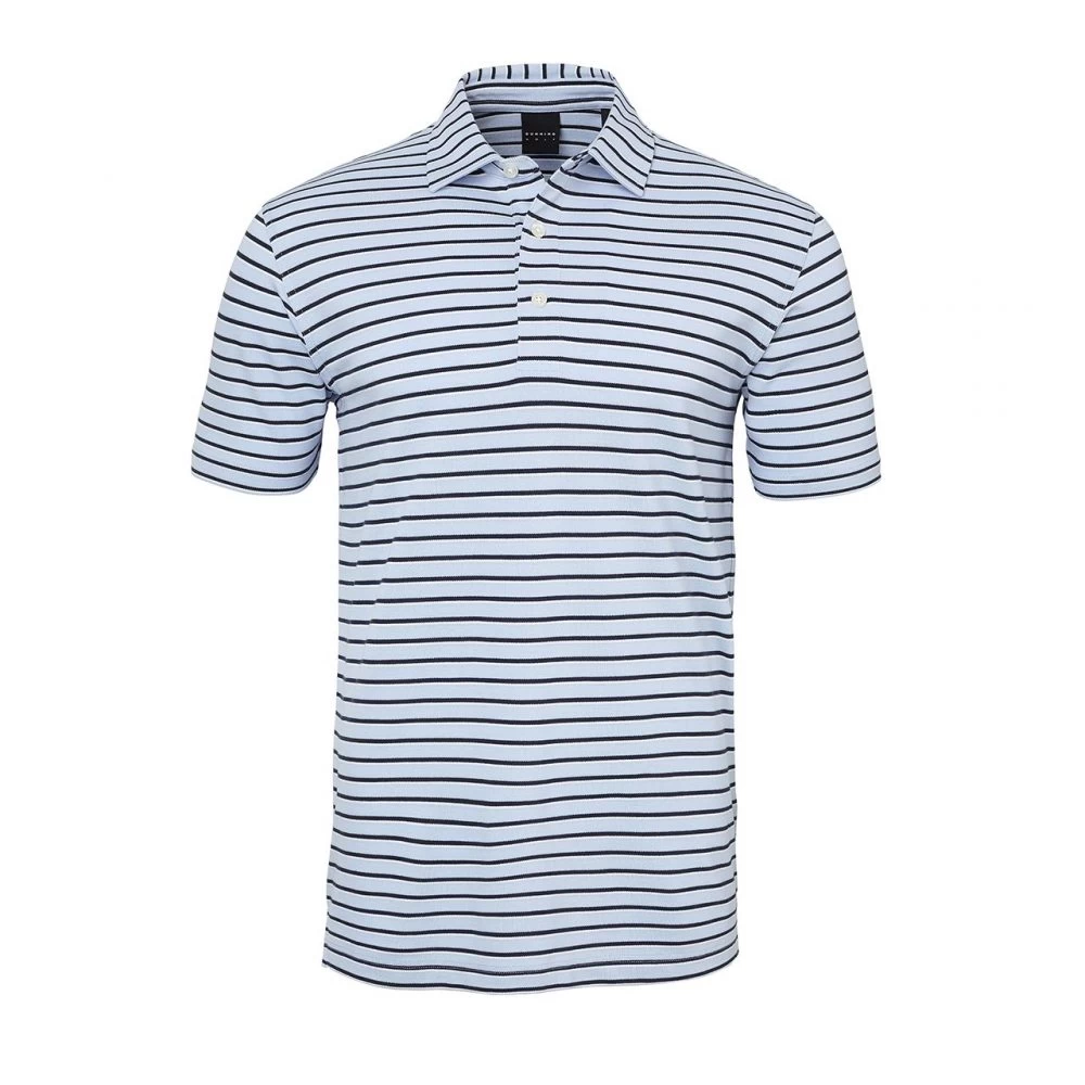 Mens Dunning Short Sleeved Striped Pique Golf Polo Shirt- Small 40-42″ 3 Mens Dunning Short Sleeved Striped Pique Golf Polo Shirt- Small 40-42″